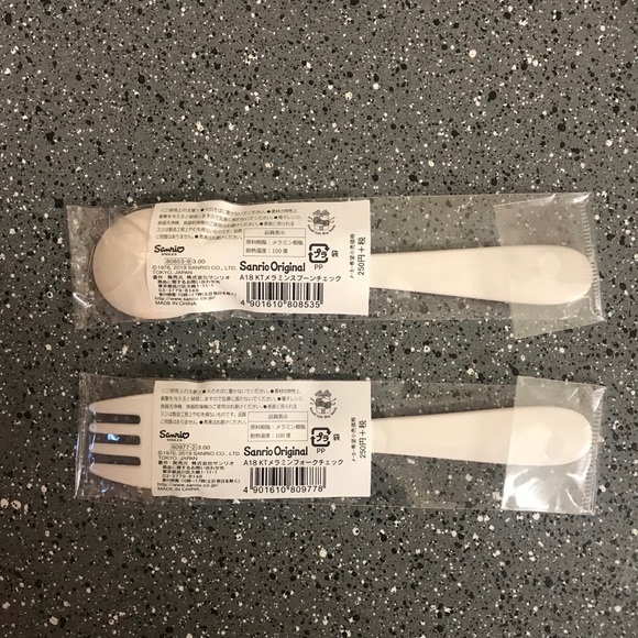 Hello kitty fork spoon set - Picture 2 of 2